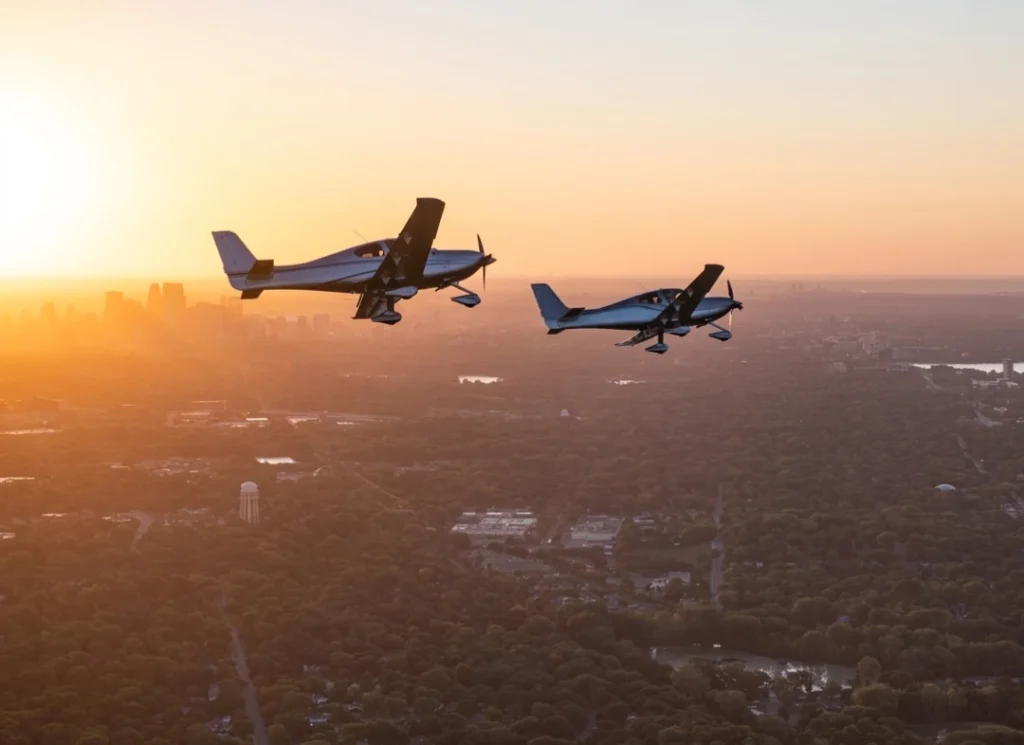 Private airplane rental service